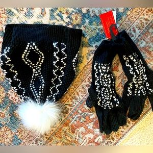 Brand new Talbots Beanie and gloves set